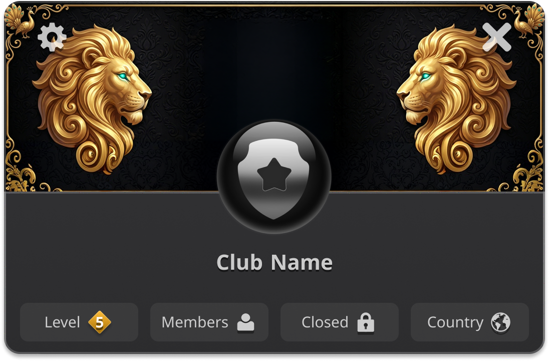 Sample of the club profile cover