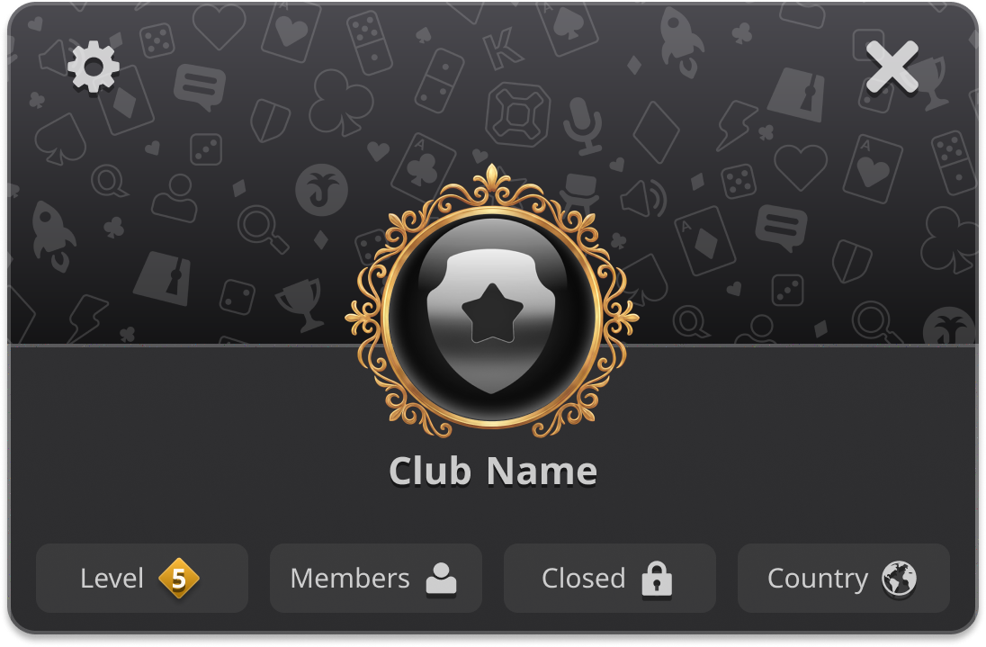 Sample of the club avatar frame