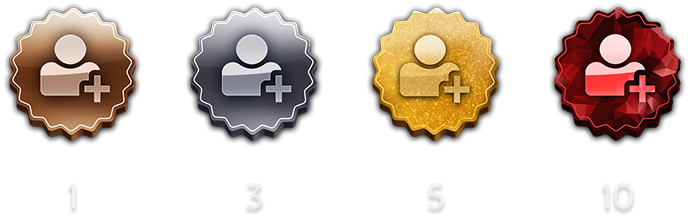 Friends referrals badge